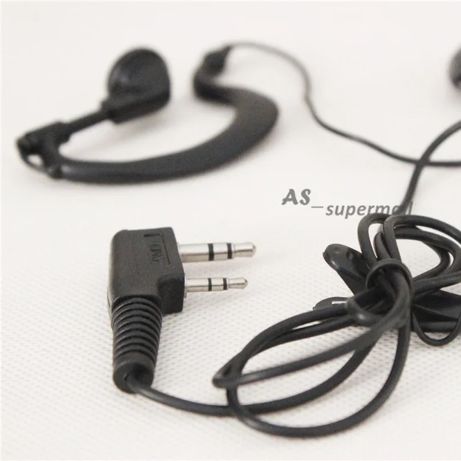 XQF 2pin 2 5 мм ушной крючок гарнитура для Kenwood BaoFeng UV 5R GT 3 82HP TYT Tonfa KG UVD1P двухстороннее