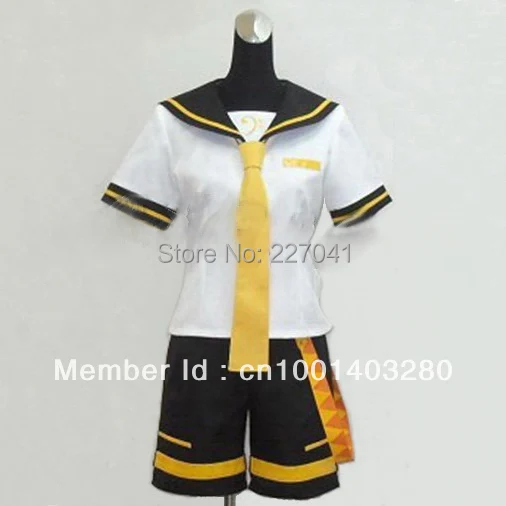 Vocaloid 2 Len Kagamine Косплей Костюм Бесплатная доставка|cosplay costume|len kagamine cosplaylen |