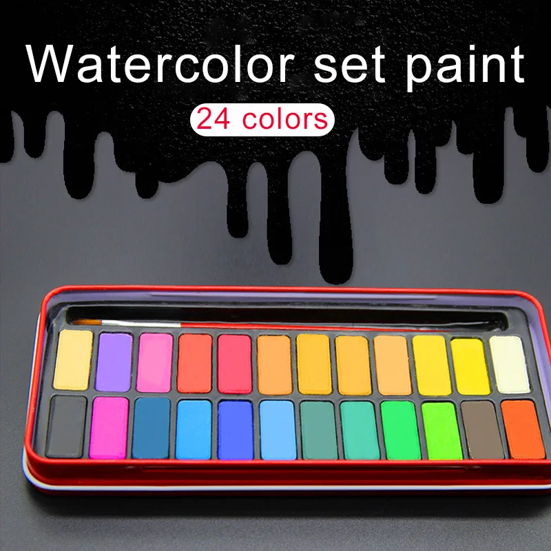 Красные железные ящики твердый акварельный пигмент профессиональный рисунок