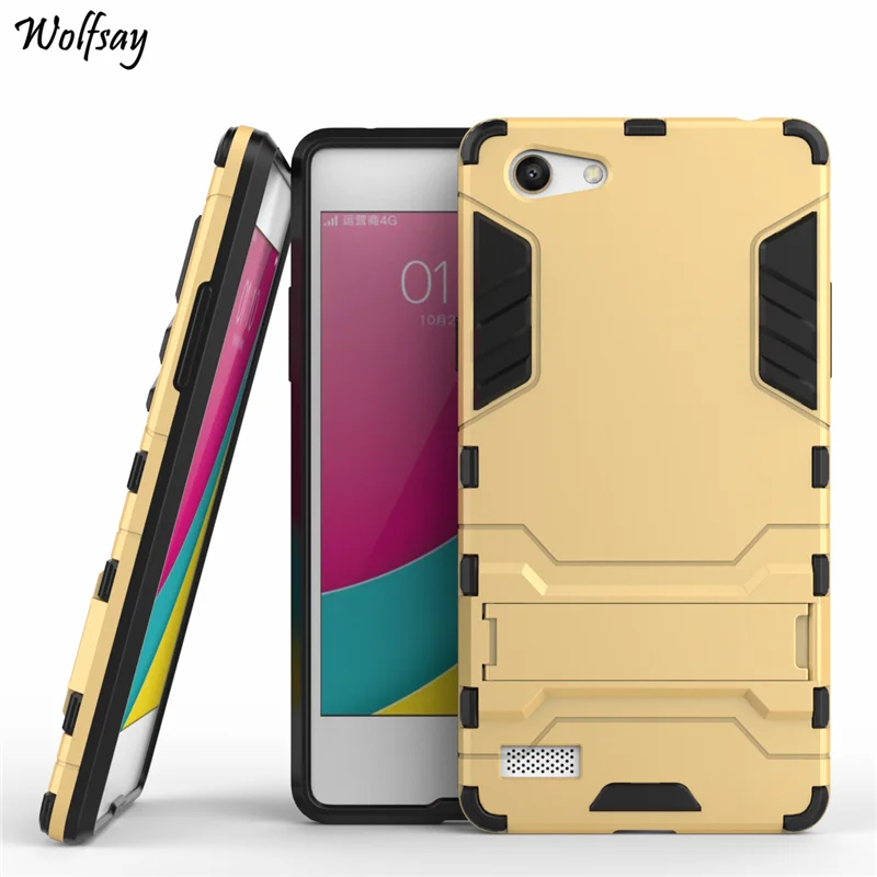Wolfsay OPPO A33 чехол A 33 роскошный армированный резиновый Жесткий задний Чехол для