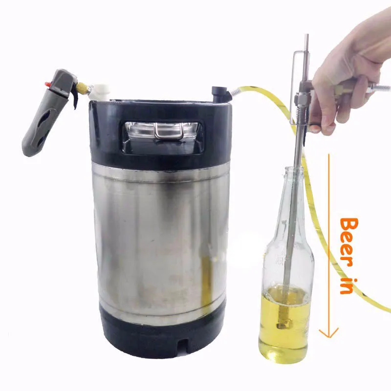 Домашний пивоваренный пивной пистолет наполнитель для бутылок нержавеющая