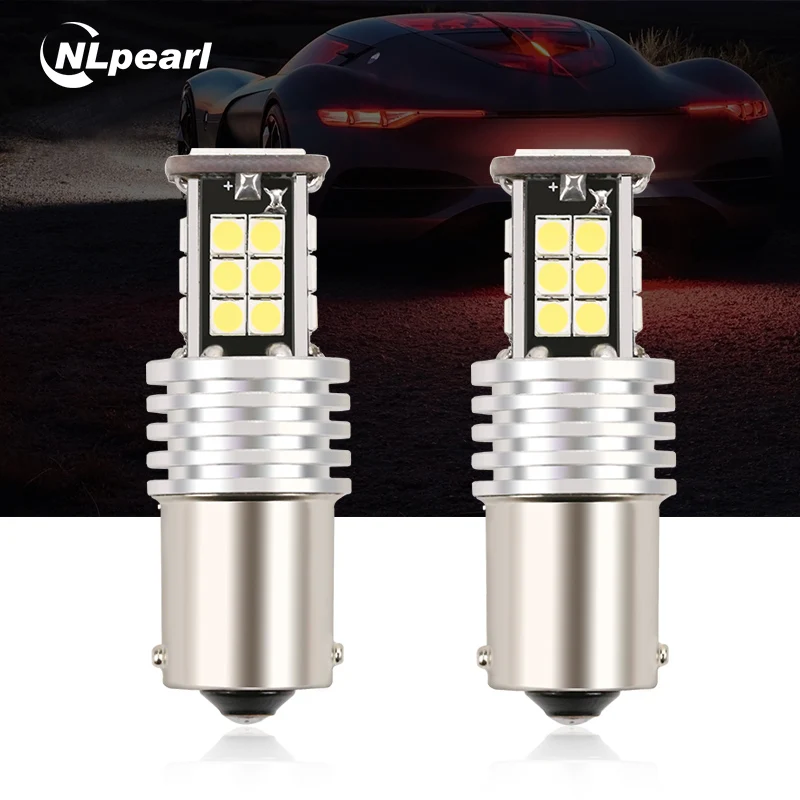 NLpearl 2x сигнальная лампа P21W светодиодный 1156 BA15S лампы 24 3030 чипы BAU15S PY21W поворотник