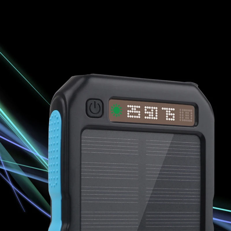 Светодиодный аккумулятор без аккумулятора с двумя портами usb, солнечная панель, внешний аккумулятор, чехол, 10000 мА/ч, водонепроницаемый аккумулятор, зарядное устройство, комплекты DIY, корпус коробки для телефонов