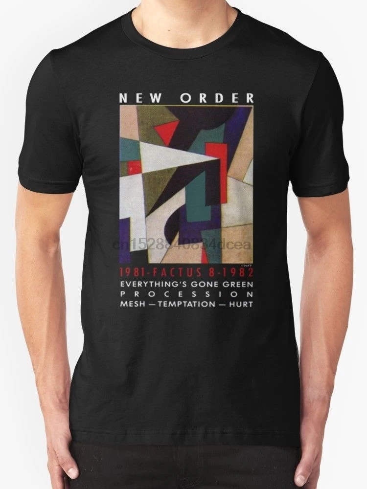 Новая модель 8 дизайнерских футболок Joy Division для мужчин Черная Мужская футболка