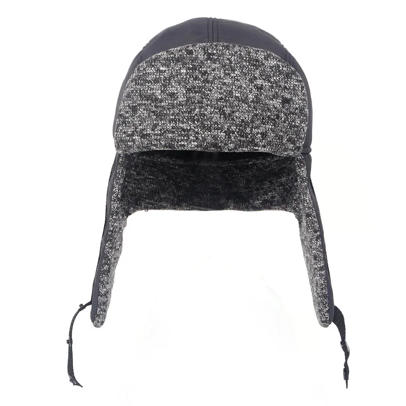 Winter ushanka Russian fur Wool hat Bomber Men Dad Hats Ushanka pilot Aviation Gorro Ruso earflaps russian Cap Ear Flap