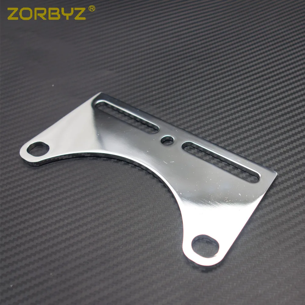 ZORBYZ 1 шт. хромированный Кронштейн для фар зажим нижнего монтажа мотоцикла Harley Honda