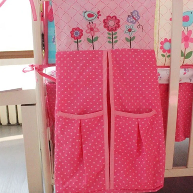 Подвесная сумка для хранения детской кровати органайзер из хлопка новорожденной