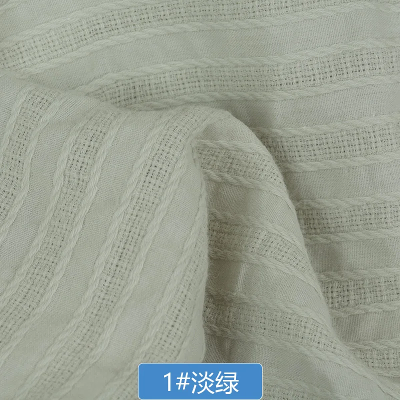 Хлопковая и льняная одежда жаккардовая Прямая хлопковая рубашка ткань весна