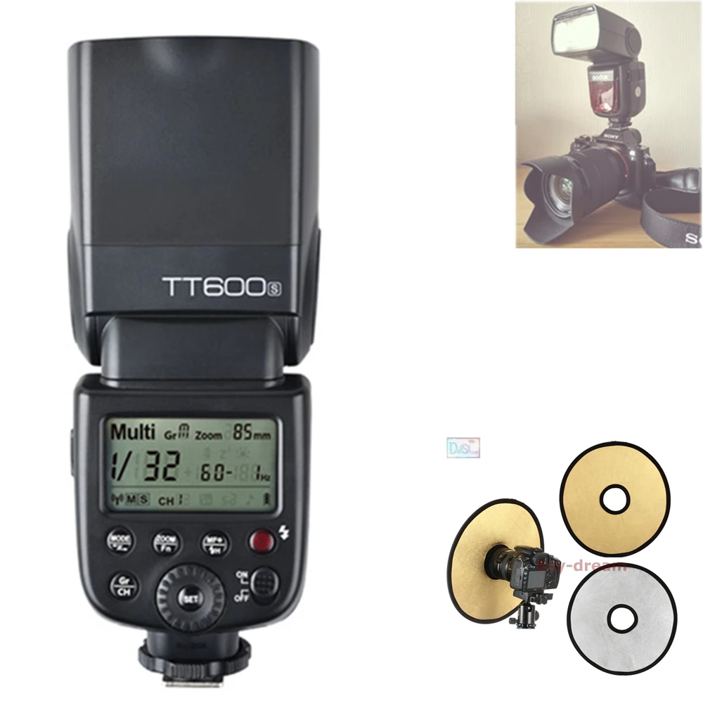 Godox TT600S 2,4G Вспышка для фотокамер Speedlite HSS 1/8000s GN60 Вспышка Speedlite для sony A9 A7 A7S A7R II III A58 A99 A77M2 A6500 A6400 A6300 A6000 Камера