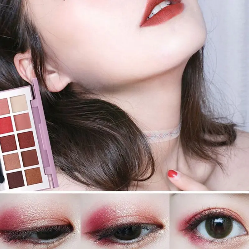 Manooby 10 цветов Палитра теней для век натуральные матовые тени Пудра бренд