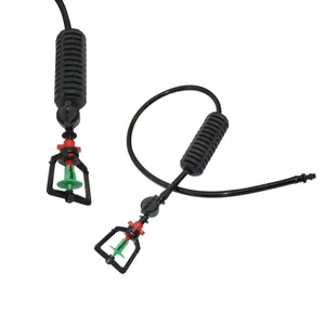 20 комплектов, вращающаяся на 360 градусов сопла для тумана, небольшой капельный распылитель, парниковая головка с противокапельной головкой, шланг 47 мм