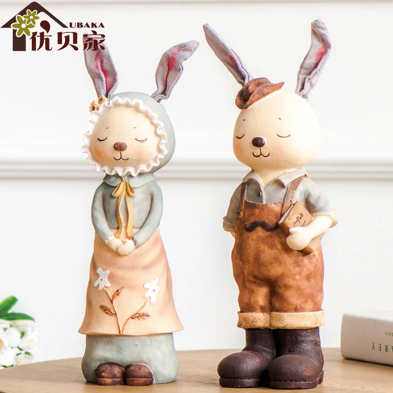 Кролик домашний Декор Аксессуары изделия из смолы Хрустальный шар бар ТВ кабинет