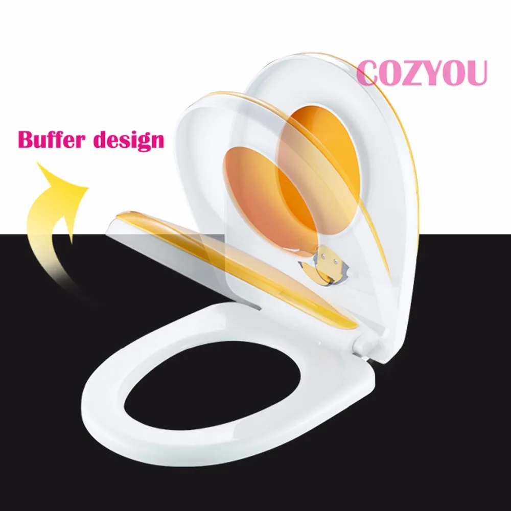 Двухслойное сиденье для унитаза детей и взрослых двойная крышка 7 цветов