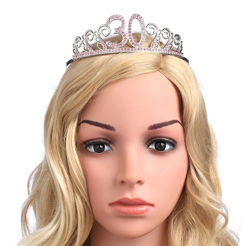 Кристалл Королева 30 день рождения корона тиара для женщин лет подарки на с днем