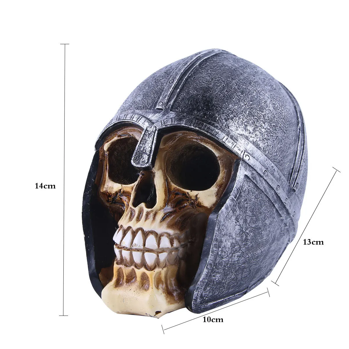 Полимерный шлем Череп Статуи Armor Warrior Skull Ремесленная человеческого голова черепа