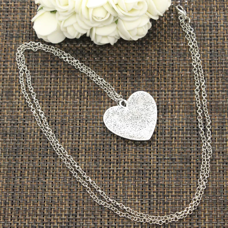 Новое модное ожерелье сердце мать дочь друзья навсегда 28х30мм подвески из серебра
