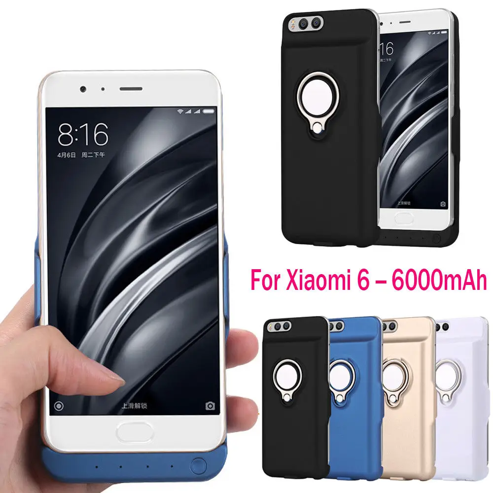 6000 мАч портативный Банк питания чехол для XIAOMI 6 зарядное устройство Крышка
