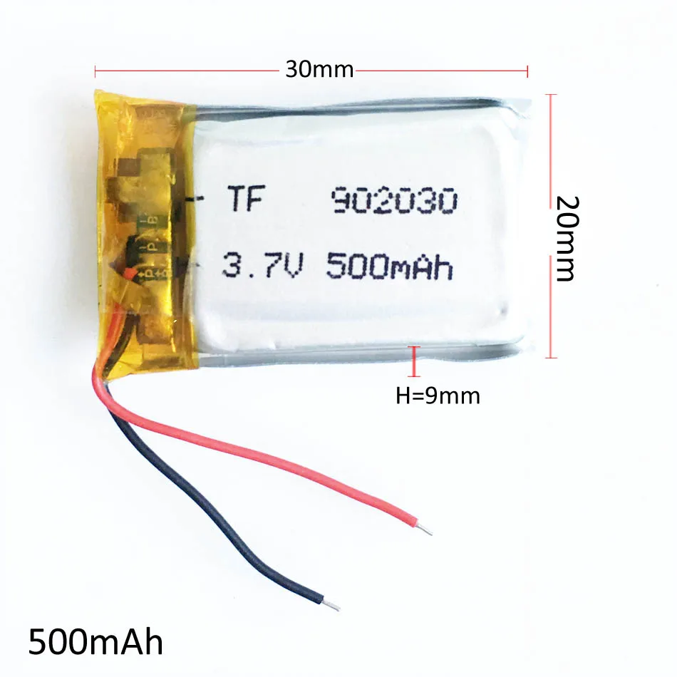 5 шт. 3,7 V 500mAh 902030 lipo литий-полимерная аккумуляторная батарея Лев для MP3 gps DVD bluetooth рекордер гарнитура электронная книга камера