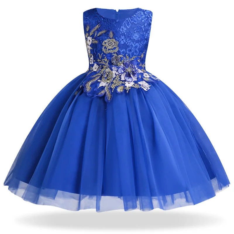 2018 Kids Tutu Birthday Princess Party Dress for Girls Infant Lace Children Bridesmaid Elegant Girl baby Clothes | Детская одежда и
