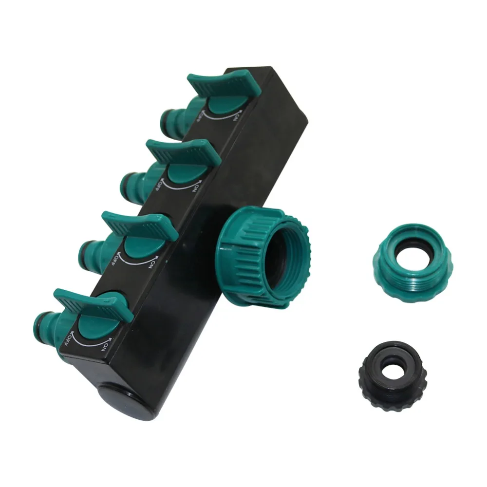 Garden Crane Water Control Valve 4-way Splitter Agricultural tools Yard Drip irrigation Faucet Adapter Quick connector | Дом и сад