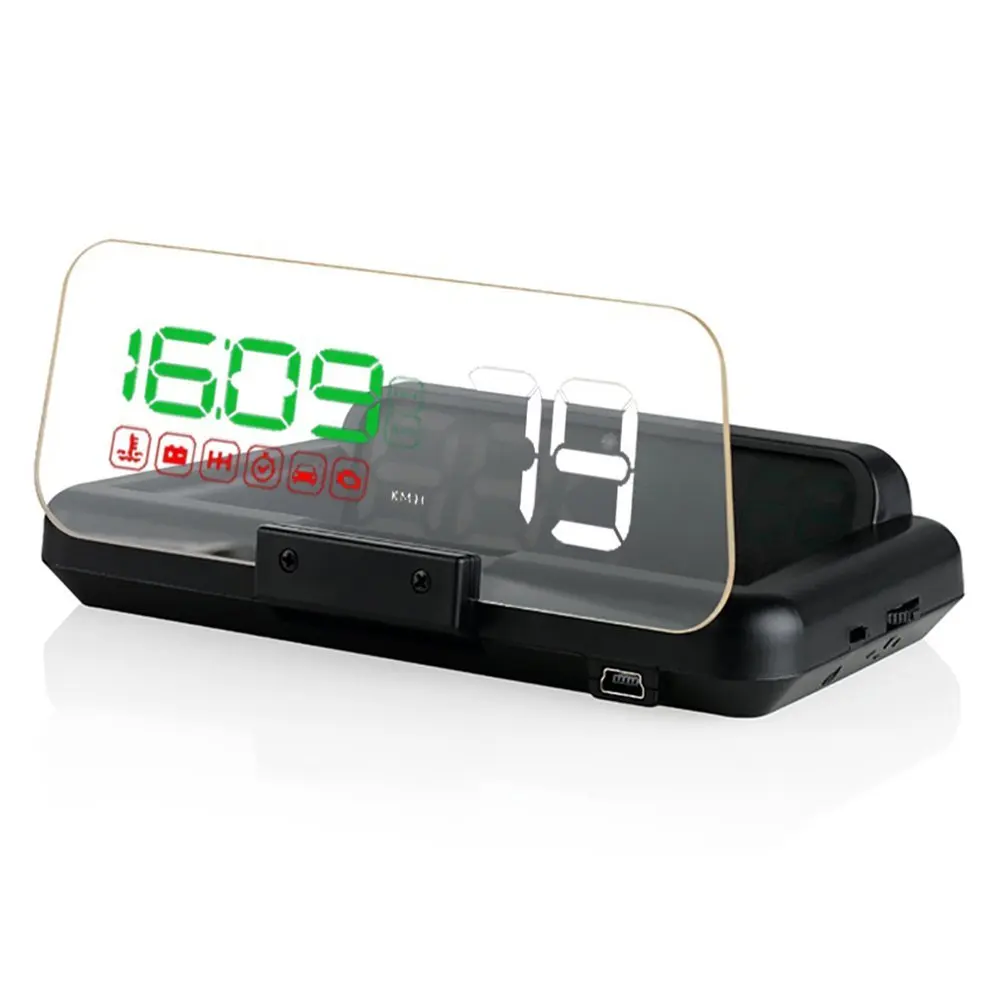 C500 OBD2 Car Speed Projector Hud Head Up Display Digital Speedometer Clock RPM For Universal OBD II Electronics Accessories | Автомобили