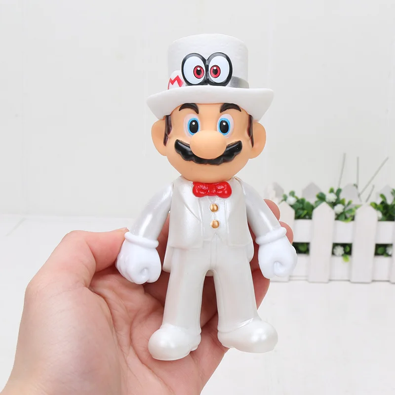 Super Mario Bros фигурка Боузер Купа Йоши Марио Луиджи Варио Ослик Конг персиковый гриб ПВХ фигурка игрушки модельные куклы