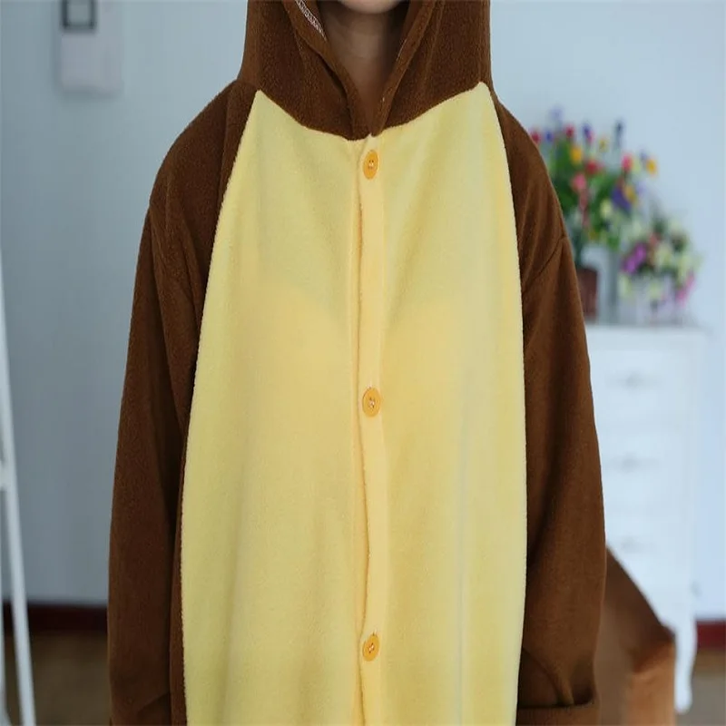Kigurumi Onesie Brown Bear Pajamas Sleepsuit Sleepwear Anime Cosplay Costume Unisex Cartoon Pyjamas Piece Halloween |