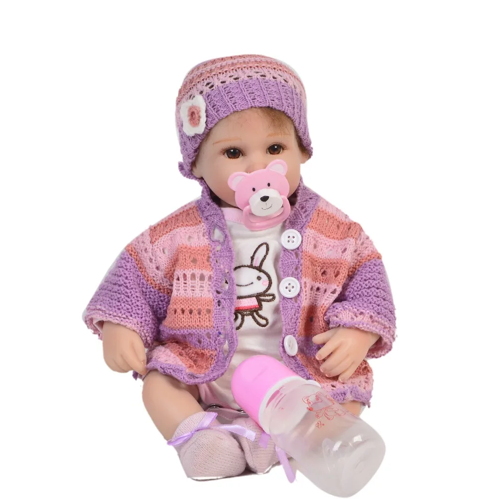 Оптовая продажа коллекционная 17 дюймовая Кукла Reborn Babies Реалистичная мягкая