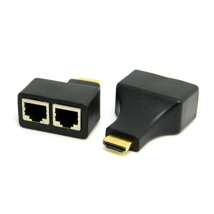 Новинка HDMI более 30 м RJ45 CAT5e CAT6 UTP LAN Ethernet балун-расширитель HD 1080P 3D HDTV | Компьютеры и