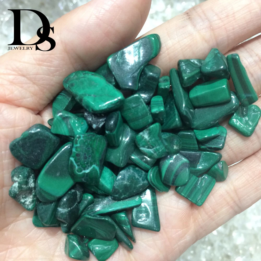 

100g Natural Green Malachite Gravel Polished Crystal Stone Rock Tumbled Stones Kambaba Collectible Geological Minerals Specimen