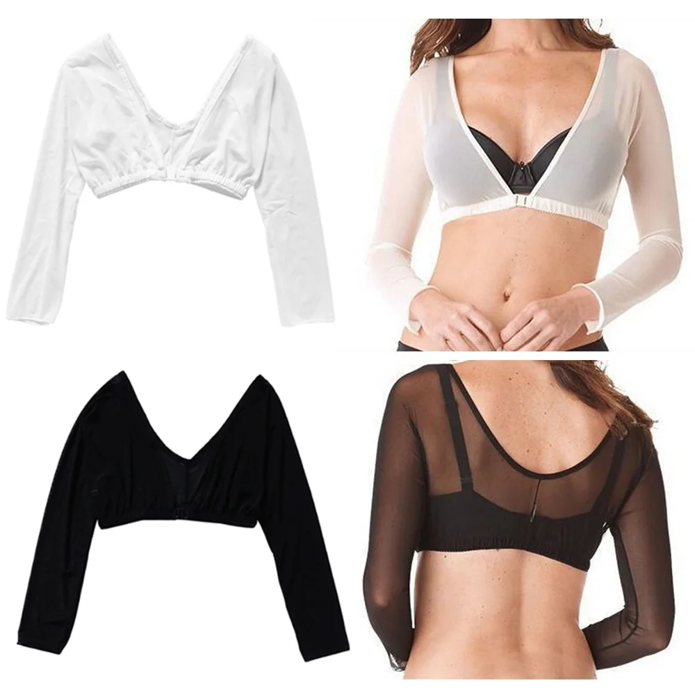 1pc black-1pc white Невидимая бесшовная облегающая футболка с утягивающей сеткой, облегающая верхняя часть, корректирующая одежда черного, белого, бежевого цвета - Цвет: 1pc black-1pc white