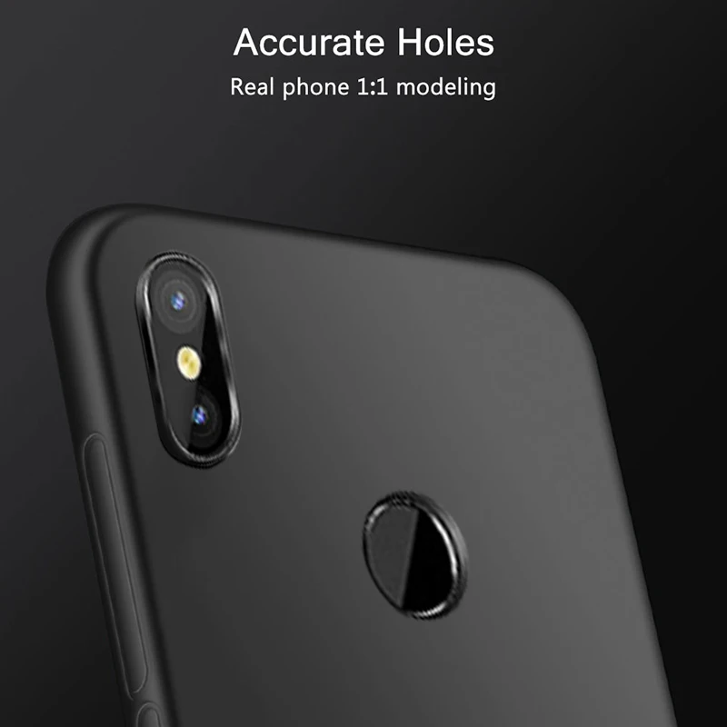 Матовый чехол для Xiaomi Redmi Note 6 Pro Роскошный мягкий силиконовый Полный Чехол Ультра