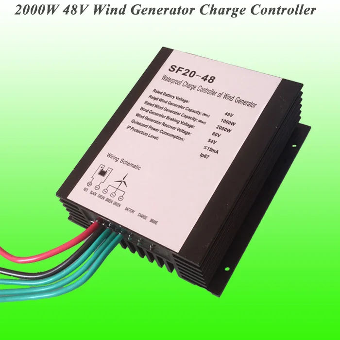Лидер продаж 2018 2000 Вт 48 В Водонепроницаемый Контроллер заряда ветряной турбины