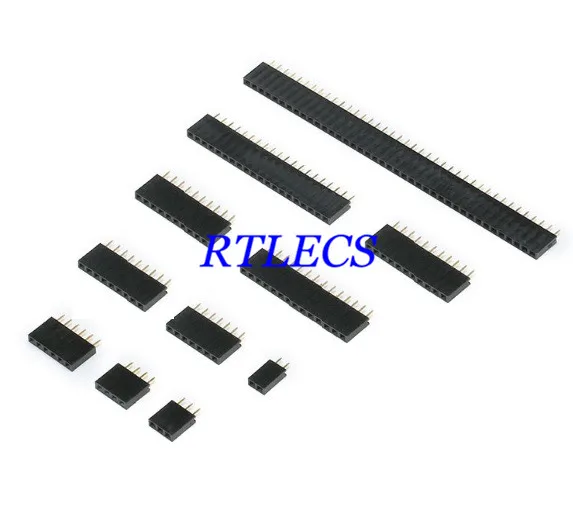 10 шт. 0 100 &quot2 54 мм штыревой разъем PCB Однорядный сквозное отверстие 1x2 2 3 4 5 6 7 8 9 12 14 15