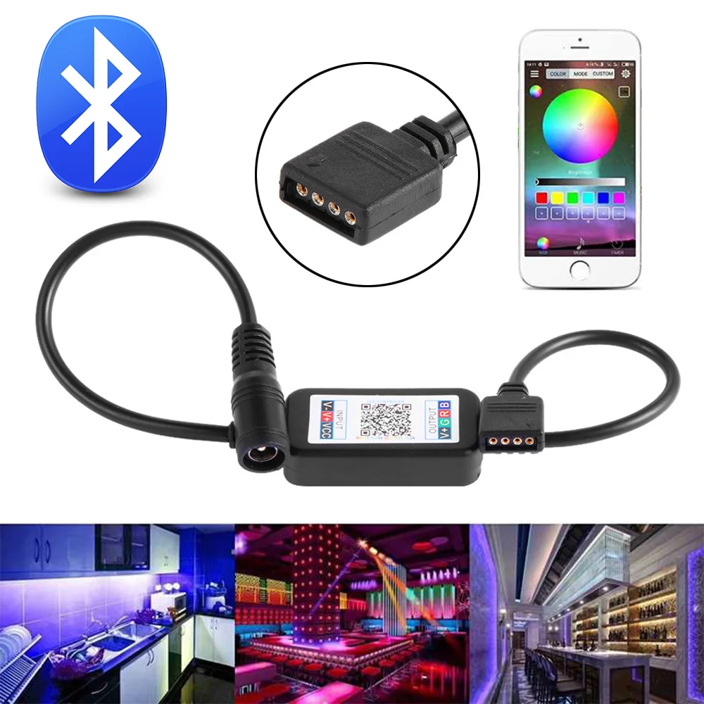 DC 12V 24V для RGB 5050 3528 Led контроллер приложение Bluetooth музыкальный светодиодной полосы