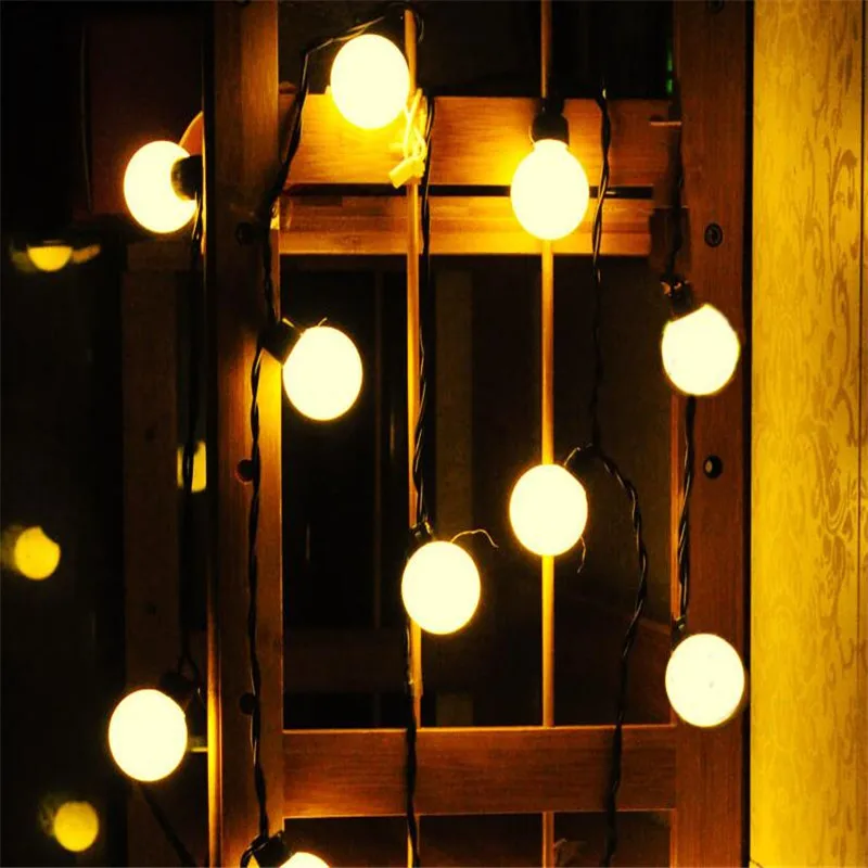 Светодиодная гирлянда с большими шариками 5 м|string lights outdoor|fairy lightsstring |
