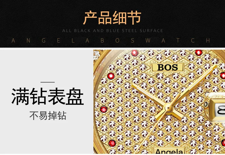 Montre Homme мужские новые модные автоматические механические часы календарь тонкая сталь водонепроницаемые золотые часы Полный горный хрусталь Zegarki Meskie