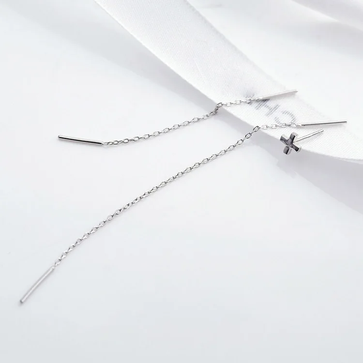 JZTOP брендовые серьги гвоздики с крестом модные простые гипоаллергенные тонкими