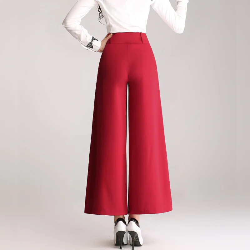 Новые женские летние туфли больших размеров брюки для женщин широкие длиной до