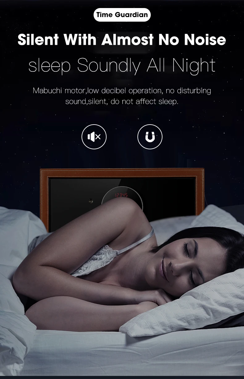 Автоматический мотор mabuchi микрофибра кожа led сенсорный экран Сейф Коробка Часы моталки