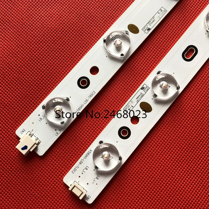 Светодиодный Подсветка полосы 23 лампы для Konka 58 &quotТВ V580H1 LD6 TLDC3 TRDC2 V580HK1 D58LW7110 58L1350U