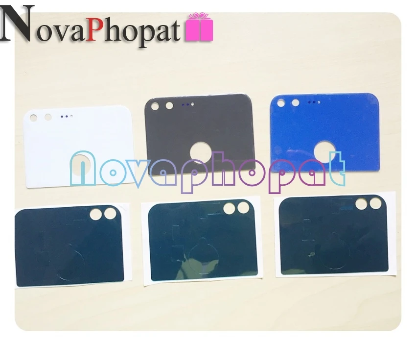 Novaphopat Задняя стеклянная крышка объектива камеры Корпус Крышка батарейного