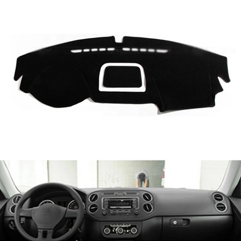 Для Volkswagen tiguan 2010- аксессуары для салона автомобиля крышка приборной панели приборная панель коврик антиуф коврики