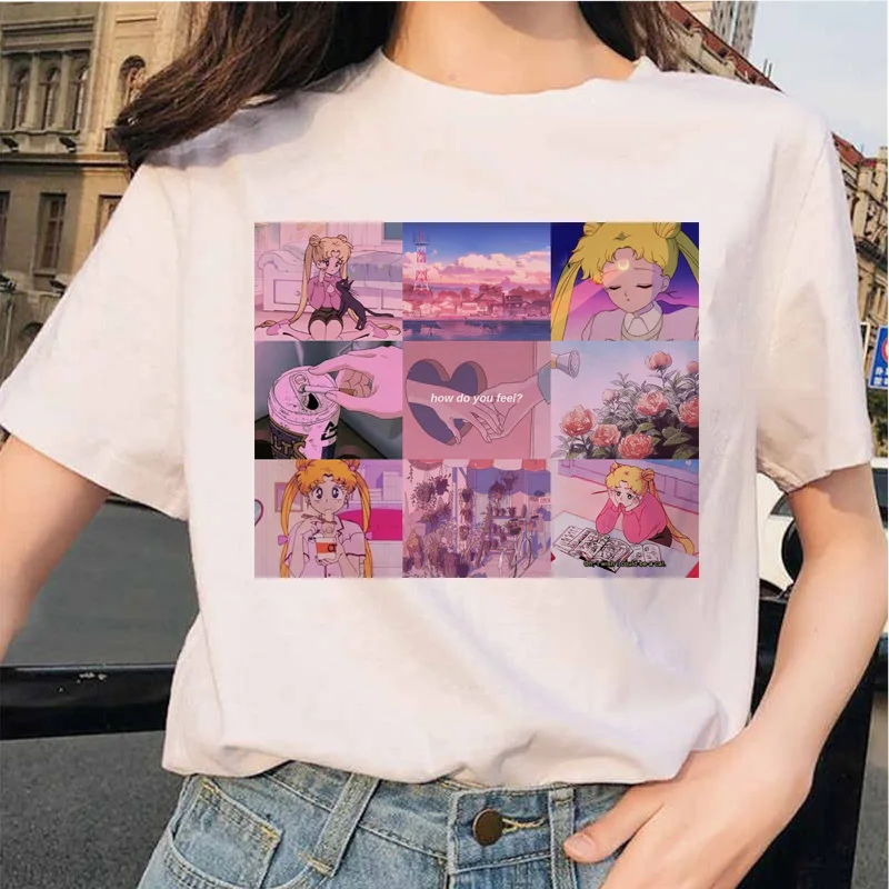 Одежда vaporwave футболка с графическим рисунком винтажные корейские футболки в
