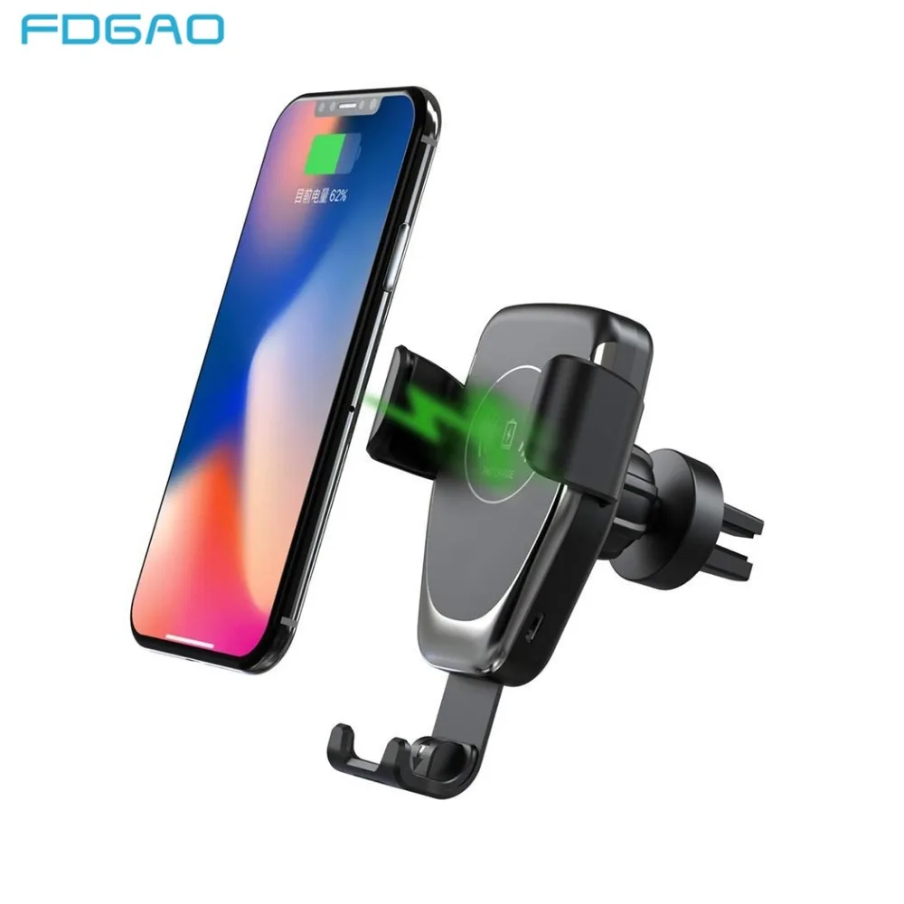 

FDGAO 30W Car Mount Wireless Charger for iPhone 14 13 12 11 Pro XS Max XR X 8 Fast Charging Phone Holder For Samsung S23 S22 S21