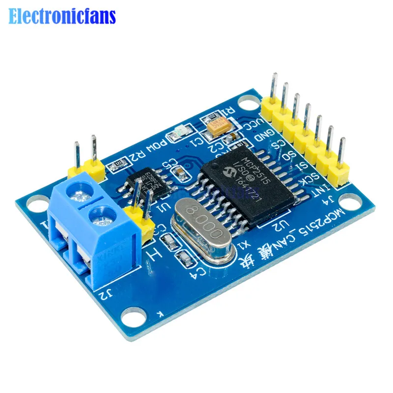 Модуль CAN Bus TJA1050 MCP2515 приемник SPI модуль для 51 MCU контроллер рычага Arduino DC 5 в