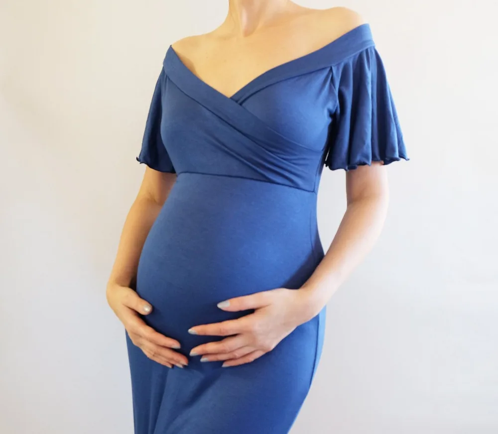 Платья для беременных 2018 реквизит фотосъемки vestidos de maternidad para foto shoot Одежда платье