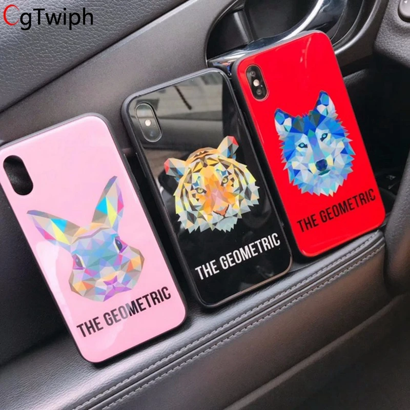 Мода Закаленное Стекло полный Вышивка Крестом Пакет чехол для телефона aple iPhone X 6 S