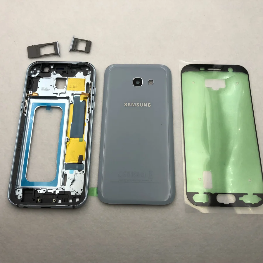 Для Samsung Galaxy A3 A5 A7 2017 A320 A520 A720 Оригинальный чехол с полным корпусом задняя крышка