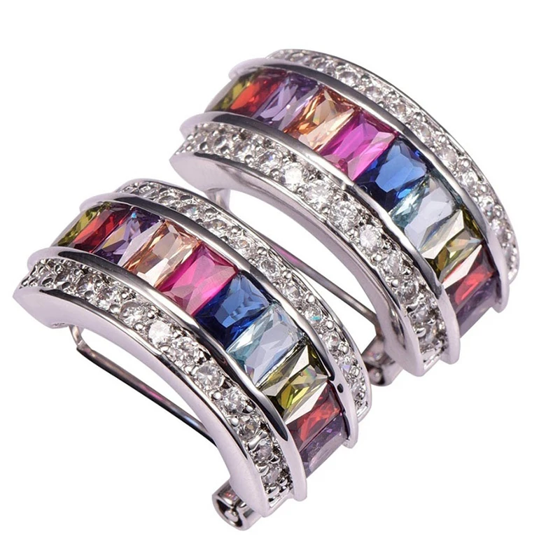 New Fashion Design Earrings Jewelry Classic Boho Colorful Imitation Rhinestone Wedding Earring for Women Cheap Brincos Z35K693 | Украшения